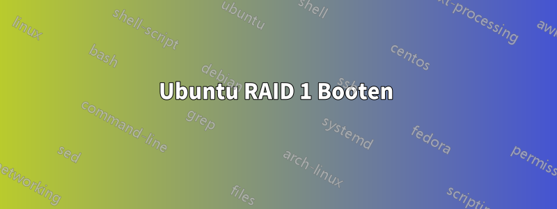 Ubuntu RAID 1 Booten