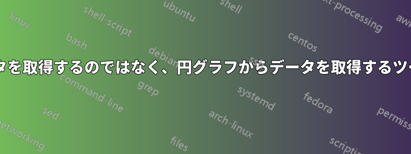 円グラフからデータを取得するのではなく、円グラフからデータを取得するツールはありますか?