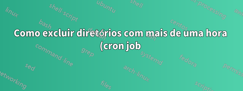 Como excluir diretórios com mais de uma hora (cron job)
