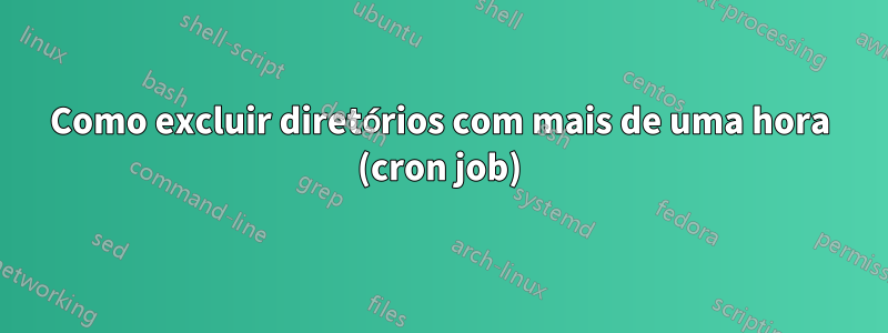 Como excluir diretórios com mais de uma hora (cron job)