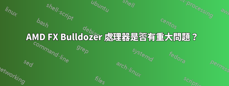 AMD FX Bulldozer 處理器是否有重大問題？ 