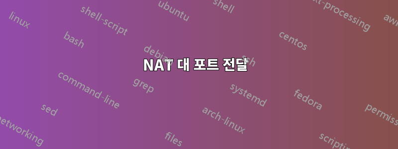 NAT 대 포트 전달 