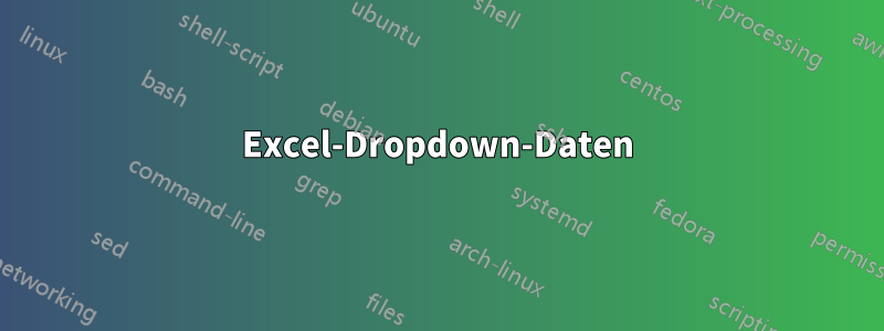 Excel-Dropdown-Daten