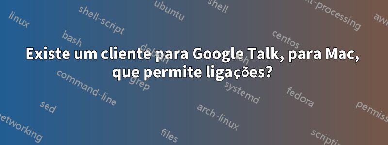 Existe um cliente para Google Talk, para Mac, que permite ligações?