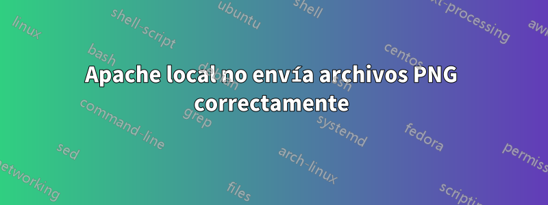 Apache local no envía archivos PNG correctamente