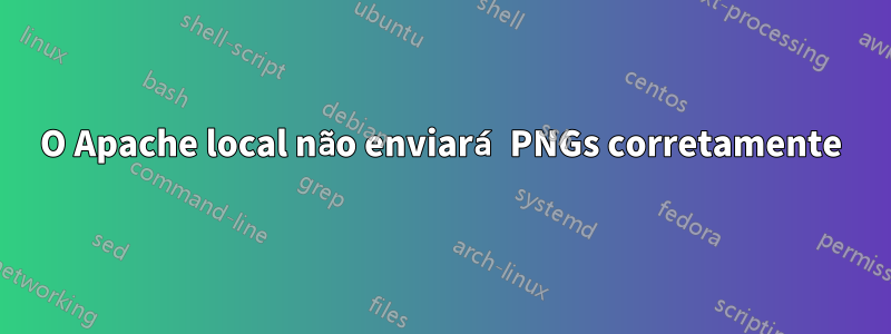 O Apache local não enviará PNGs corretamente