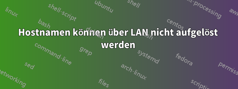 Hostnamen können über LAN nicht aufgelöst werden