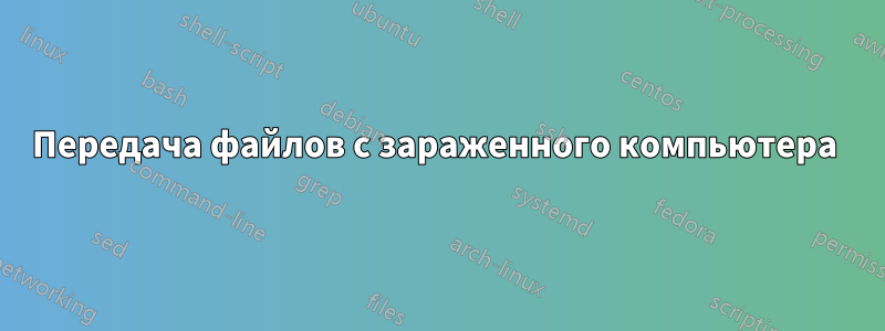 Передача файлов с зараженного компьютера 