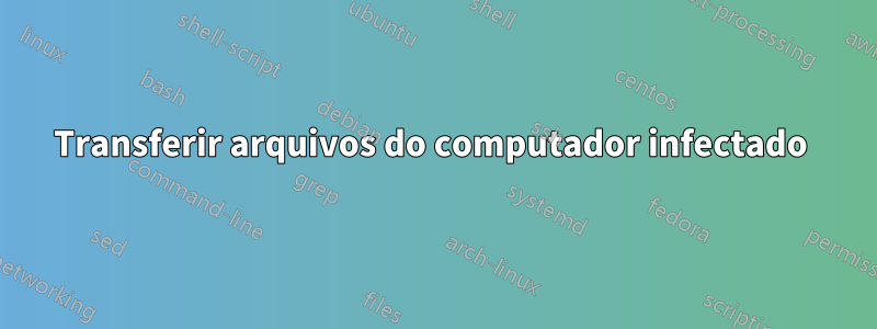 Transferir arquivos do computador infectado 