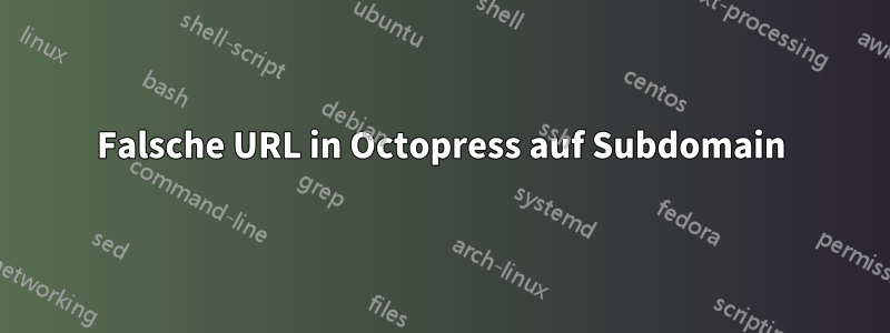 Falsche URL in Octopress auf Subdomain