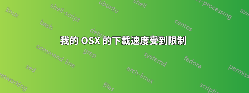 我的 OSX 的下載速度受到限制