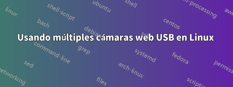 Usando múltiples cámaras web USB en Linux