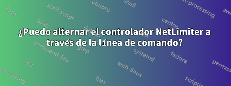 ¿Puedo alternar el controlador NetLimiter a través de la línea de comando?