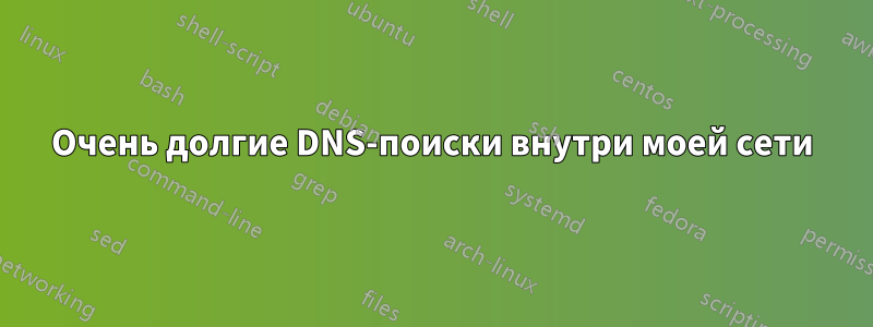 Очень долгие DNS-поиски внутри моей сети