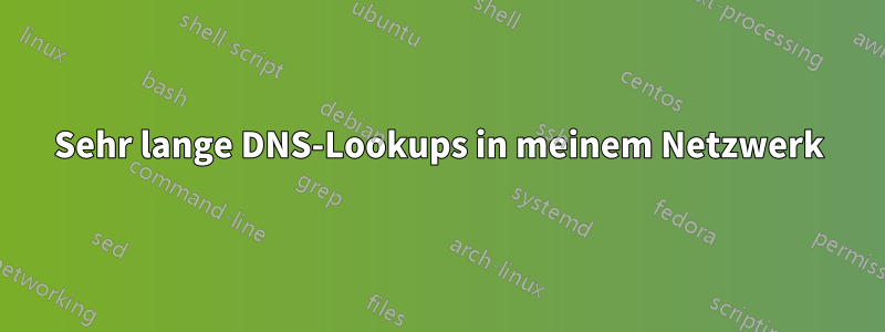 Sehr lange DNS-Lookups in meinem Netzwerk