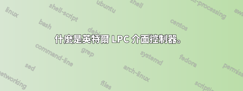 什麼是英特爾 LPC 介面控制器。