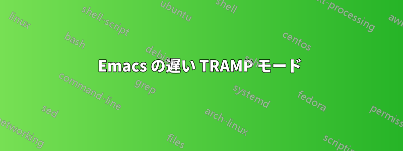 Emacs の遅い TRAMP モード