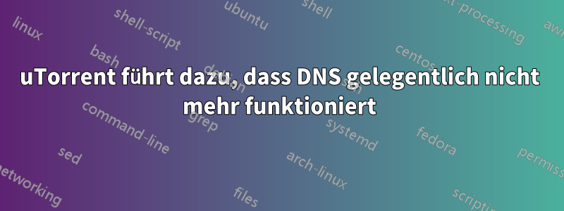 uTorrent führt dazu, dass DNS gelegentlich nicht mehr funktioniert