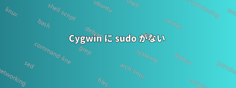 Cygwin に sudo がない