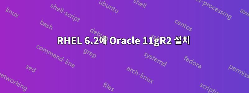 RHEL 6.2에 Oracle 11gR2 설치