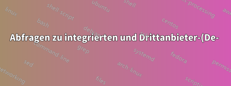 Abfragen zu integrierten und Drittanbieter-(De-)Fragmentierungsfunktionen von Windows 7