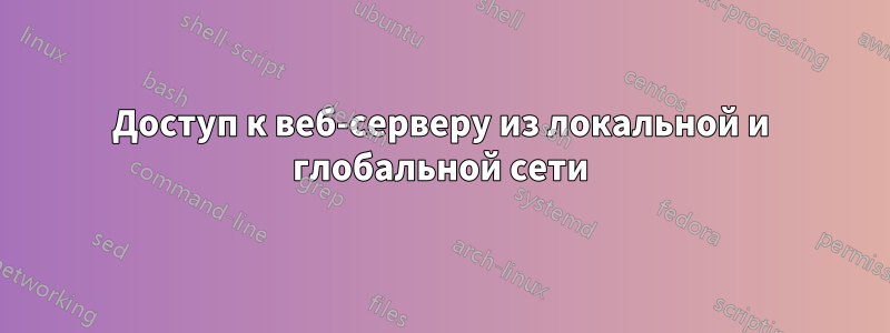 Доступ к веб-серверу из локальной и глобальной сети