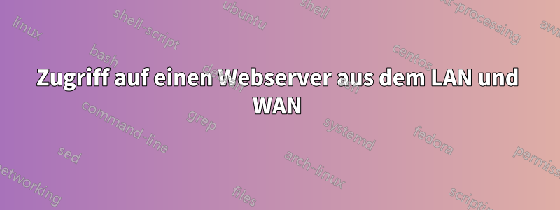 Zugriff auf einen Webserver aus dem LAN und WAN