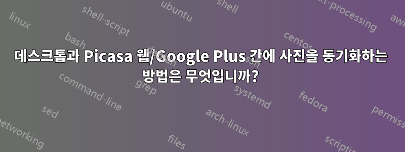 데스크톱과 Picasa 웹/Google Plus 간에 사진을 동기화하는 방법은 무엇입니까?