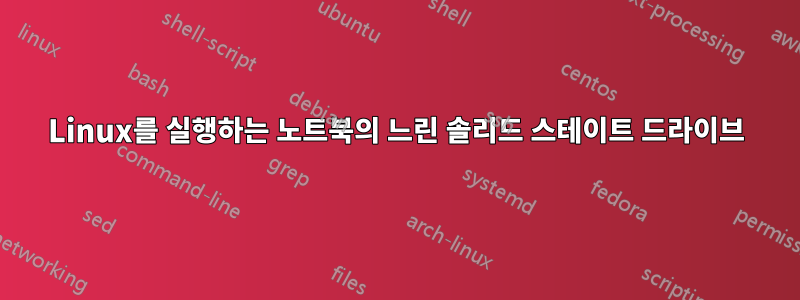 Linux를 실행하는 노트북의 느린 솔리드 스테이트 드라이브