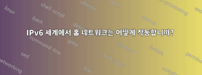 IPv6 세계에서 홈 네트워크는 어떻게 작동합니까?