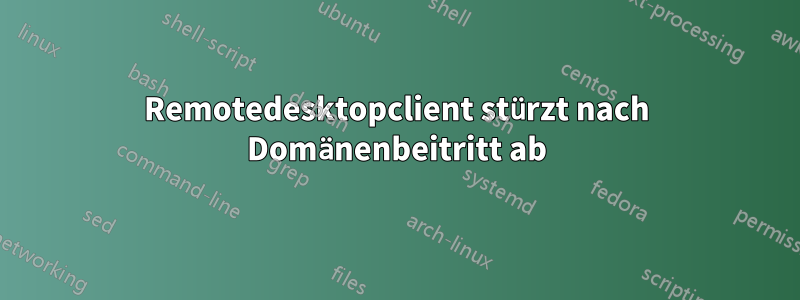 Remotedesktopclient stürzt nach Domänenbeitritt ab