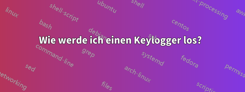 Wie werde ich einen Keylogger los? 