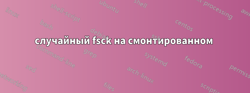 случайный fsck на смонтированном