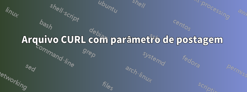 Arquivo CURL com parâmetro de postagem