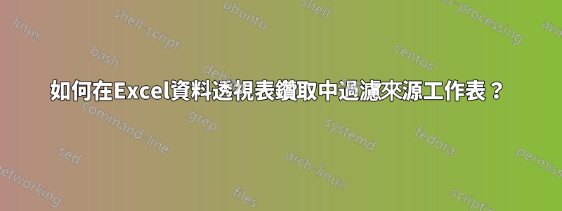 如何在Excel資料透視表鑽取中過濾來源工作表？