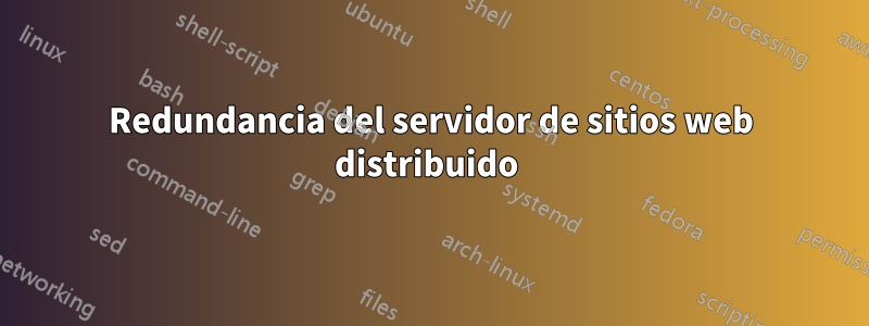 Redundancia del servidor de sitios web distribuido 