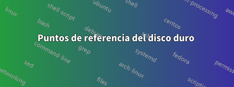 Puntos de referencia del disco duro