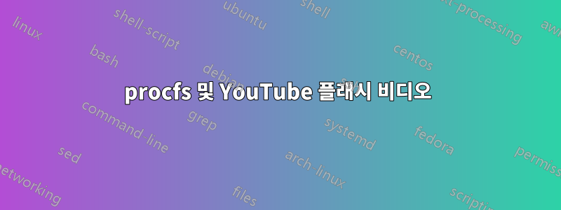 procfs 및 YouTube 플래시 비디오