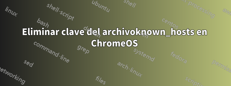 Eliminar clave del archivoknown_hosts en ChromeOS