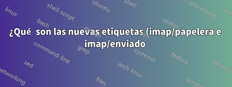 ¿Qué son las nuevas etiquetas (imap/papelera e imap/enviado) en mi cuenta de Gmail?