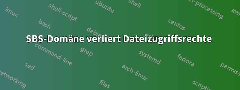 SBS-Domäne verliert Dateizugriffsrechte