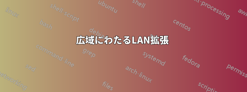 広域にわたるLAN拡張
