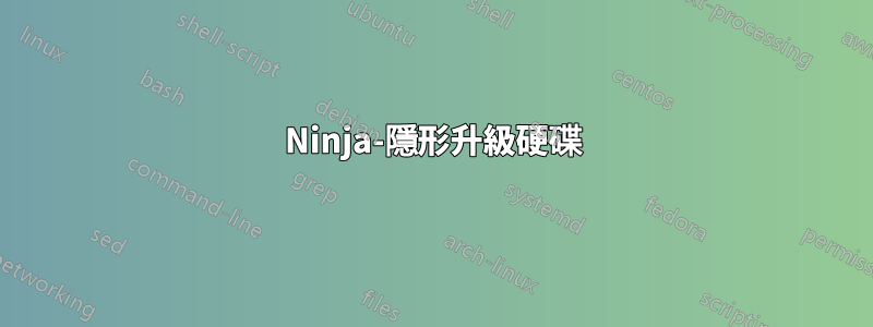 Ninja-隱形升級硬碟