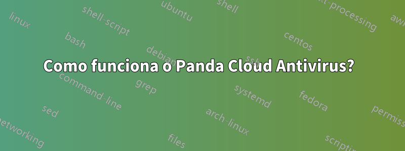 Como funciona o Panda Cloud Antivirus? 