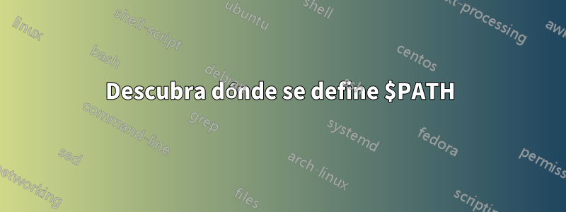 Descubra dónde se define $PATH