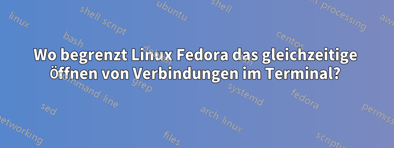 Wo begrenzt Linux Fedora das gleichzeitige Öffnen von Verbindungen im Terminal?