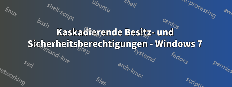 Kaskadierende Besitz- und Sicherheitsberechtigungen - Windows 7