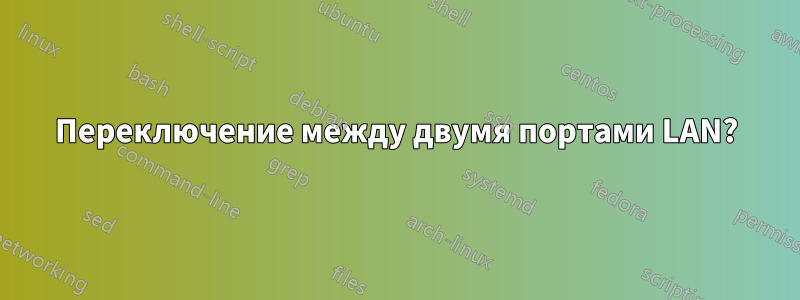 Переключение между двумя портами LAN?