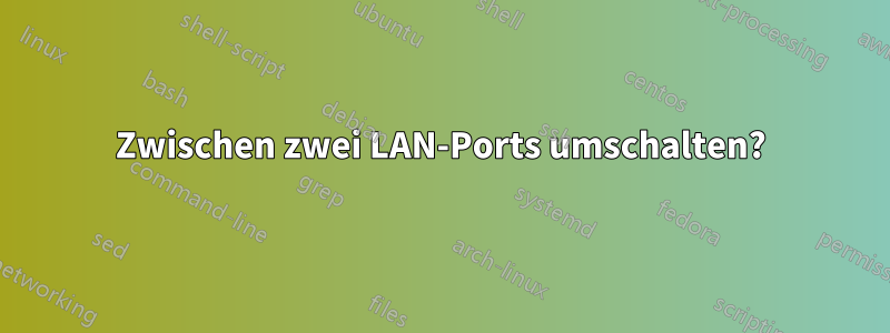 Zwischen zwei LAN-Ports umschalten?