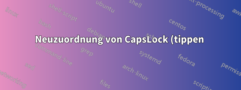 Neuzuordnung von CapsLock (tippen) zu ESC und CapsLock (gedrückt halten) zu STRG in OS X Lion